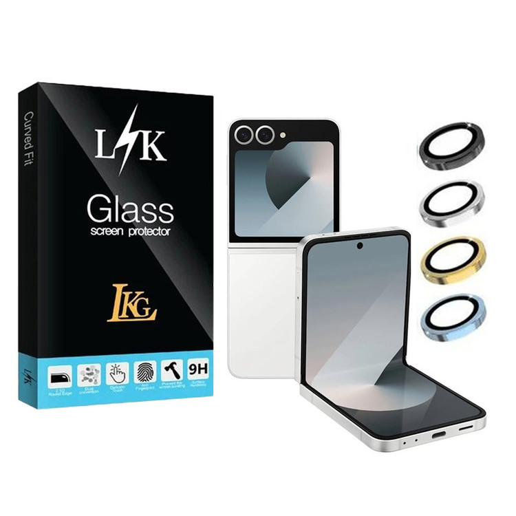 محافظ لنز دوربین ال کا جی مدل LKK Ringi مناسب برای گوشی موبایل سامسونگ Galaxy Z Flip 6