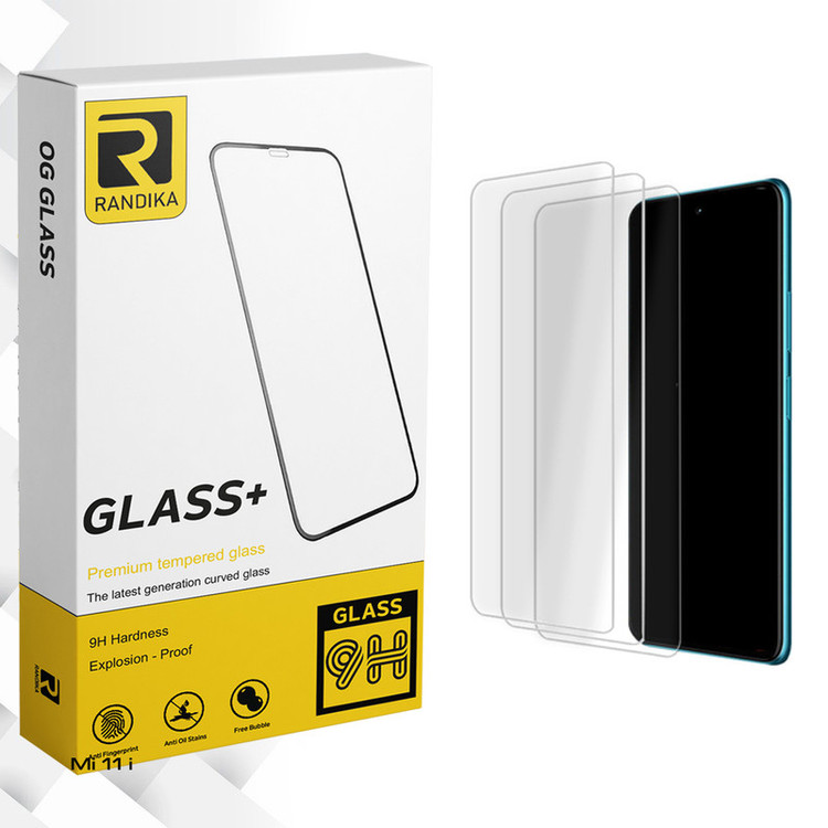 محافظ صفحه نمایش شیشه ای راندیکا مدل Randika Glass MIX مناسب برای گوشی موبایل شیائومی Mi 11 i بسته سه عددی