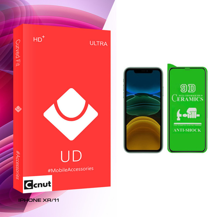 محافظ صفحه نمایش سرامیکی کوکونات مدل UD Glass مناسب برای گوشی موبایل اپل IPHONE XR/11
