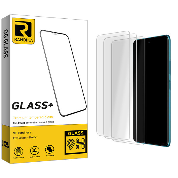 محافظ صفحه نمایش شیشه ای راندیکا مدل Randika Glass MIX مناسب برای گوشی موبایل ال جی K51S بسته سه عددی