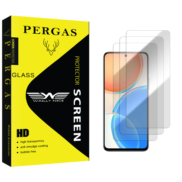 محافظ صفحه نمایش شیشه ای وایلی نایس مدل Pergas GlassMIX2106 مناسب برای گوشی موبایل آنر X8 بسته سه عددی