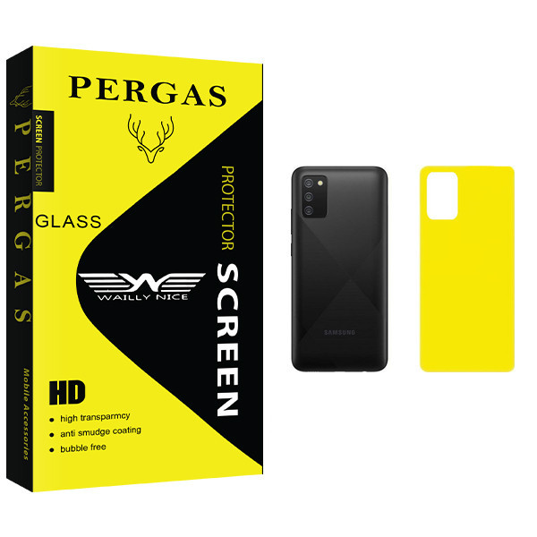 محافظ پشت گوشی وایلی نایس مدل Pergas Glass مناسب برای گوشی موبایل سامسونگ Galaxy A02s