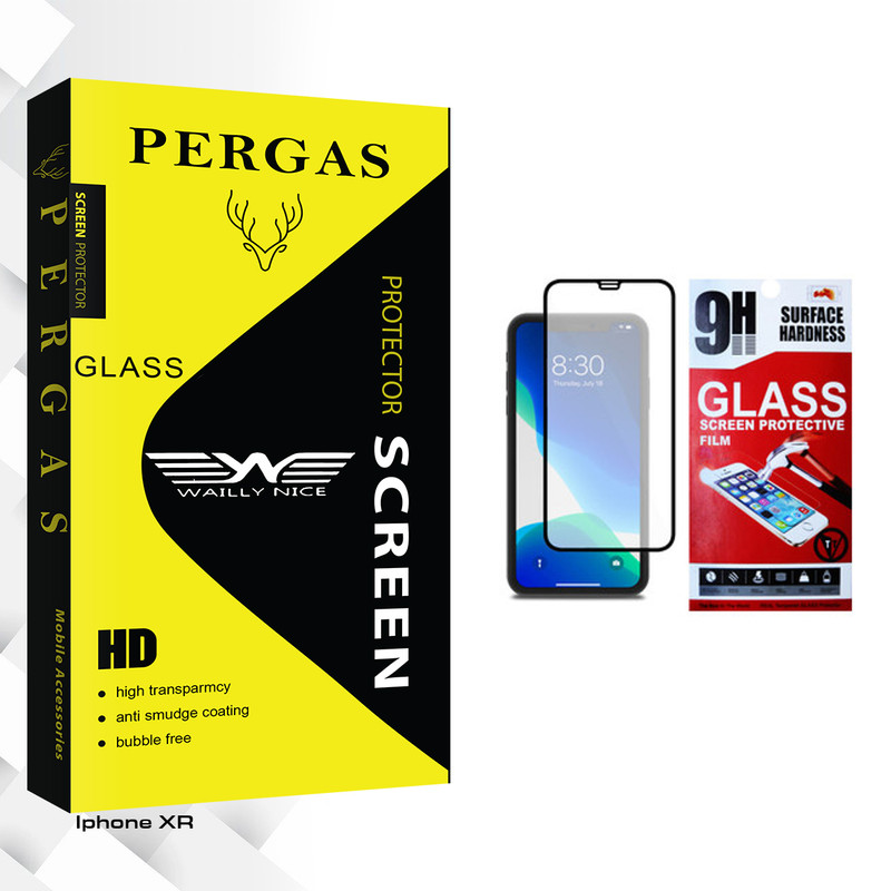محافظ صفحه نمایش مات وایلی نایس مدل Pergas Glass مناسب برای گوشی موبایل اپل iPhone XR