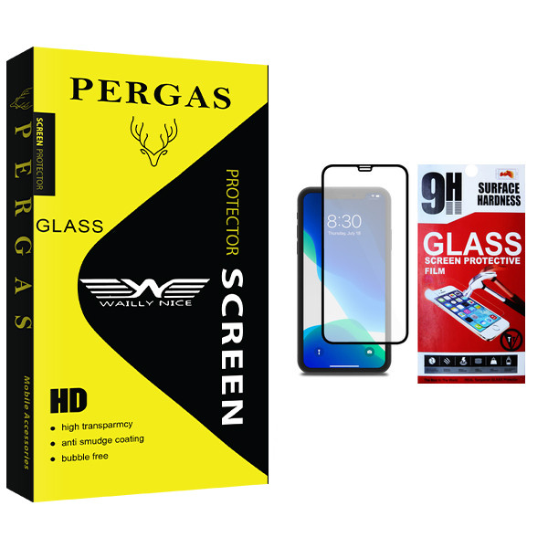 محافظ صفحه نمایش مات وایلی نایس مدل Pergas Glass مناسب برای گوشی موبایل اپل iPhone XR
