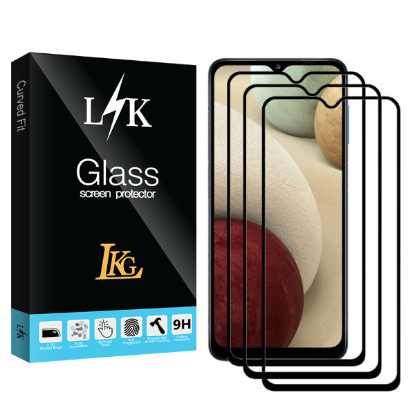 محافظ صفحه نمایش ال کا جی مدل LK Glass مناسب برای گوشی موبایل سامسونگ A42 بسته سه عددی