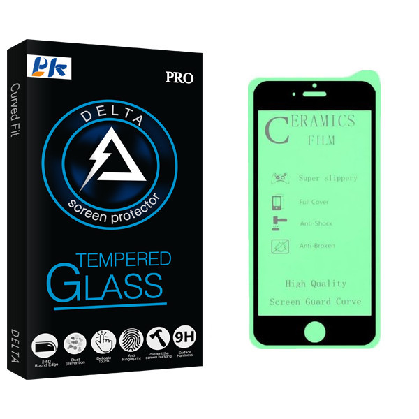 محافظ صفحه نمایش سرامیکی پی کی مدل Delta Glass مناسب برای گوشی موبایل اپل Iphone 6s/6