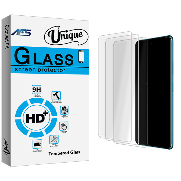 محافظ صفحه نمایش شیشه ای ای اف اس مدل Unique Glass MIX3 مناسب برای گوشی موبایل سامسونگ Galaxy A51 بسته سه عددی