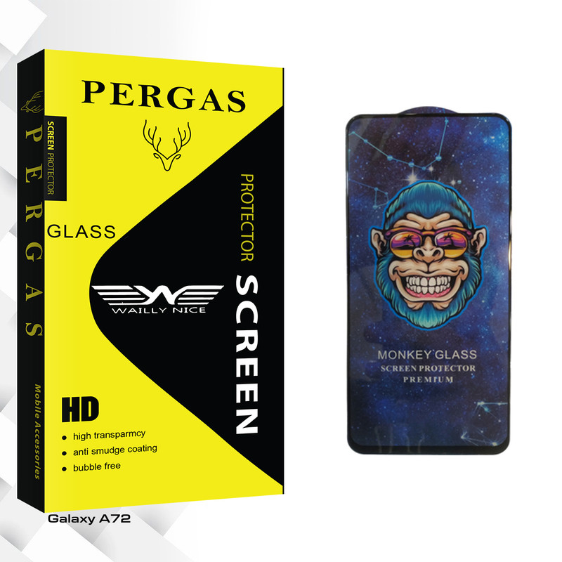 محافظ صفحه نمایش وایلی نایس مدل Pergas GlassMonkey مناسب برای گوشی موبایل سامسونگ Galaxy A72