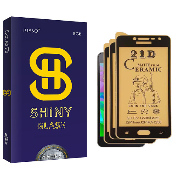 محافظ صفحه نمایش سرامیکی آتوچبو مدل Shiny Glass مناسب برای گوشی موبایل سامسونگ J2 Pro بسته سه عددی