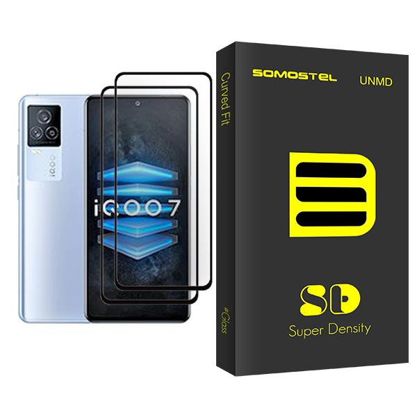 محافظ صفحه نمایش سوماستل مدل SD Glass MIX002 مناسب برای گوشی موبایل ویوو iQOO 7 بسته دو عددی
