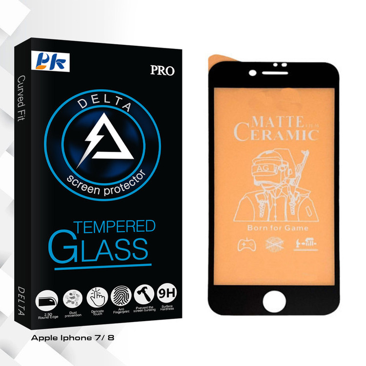 محافظ صفحه نمایش پی کی مدل Delta Glass مناسب برای گوشی موبایل اپل Iphone 7/ 8