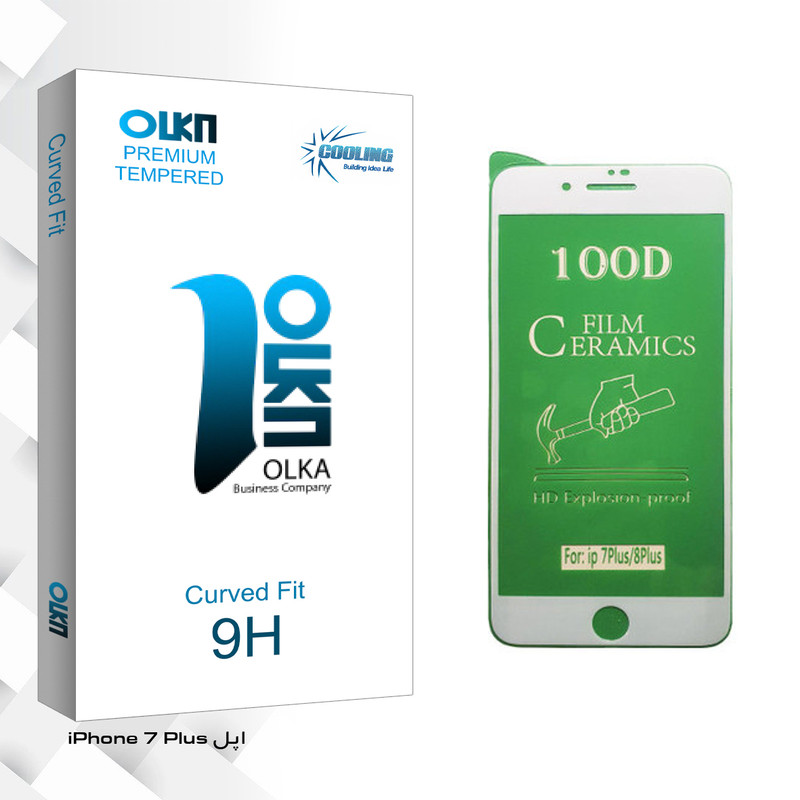 محافظ صفحه نمایش سرامیکی کولینگ مدل Olka glass مناسب برای گوشی موبایل اپل iPhone 7 Plus