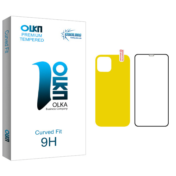 محافظ صفحه نمایش و پشت گوشی کولینگ مدل Olka glass مناسب برای گوشی موبایل اپل iPhone 12 Pro Max