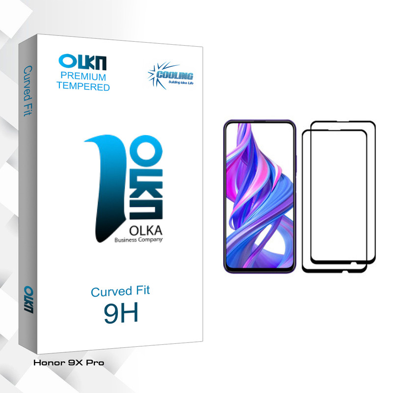 محافظ صفحه نمایش کولینگ مدل Olka glass مناسب برای گوشی موبایل آنر 9X Pro بسته دو عددی