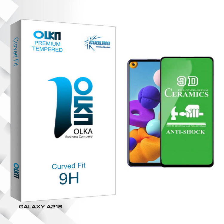 محافظ صفحه نمایش سرامیکی کولینگ مدل Olka glass مناسب برای گوشی موبایل سامسونگ GALAXY A21S