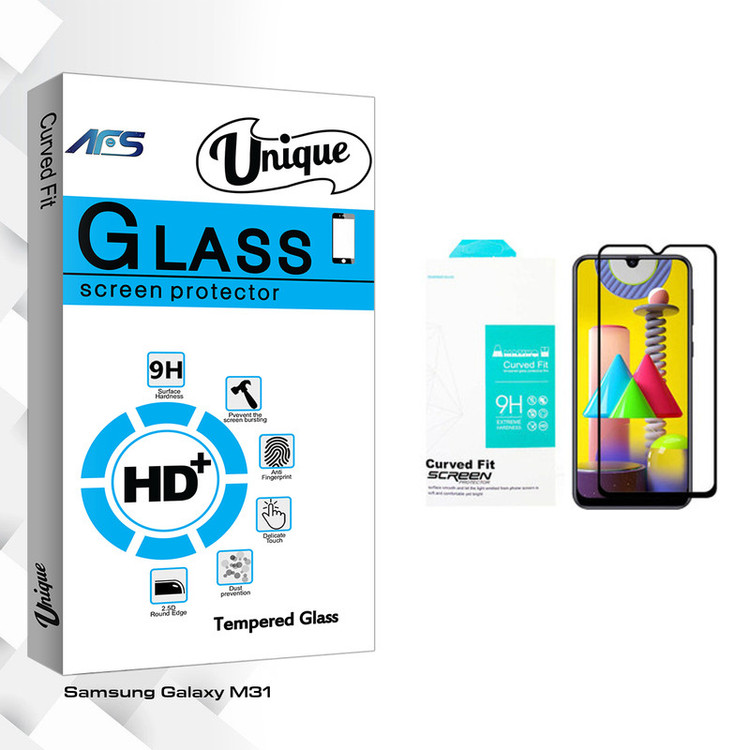 محافظ صفحه نمایش سرامیکی مات ای اف اس مدل Unique Glass مناسب برای گوشی موبایل سامسونگ Galaxy M31