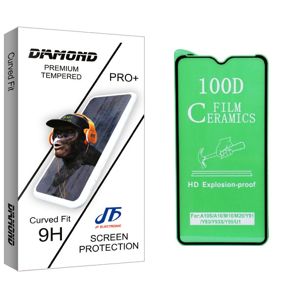 محافظ صفحه نمایش سرامیکی جی اف مدل Diamond glass مناسب برای گوشی موبایل سامسونگ Galaxy A10 / A10s / M10
