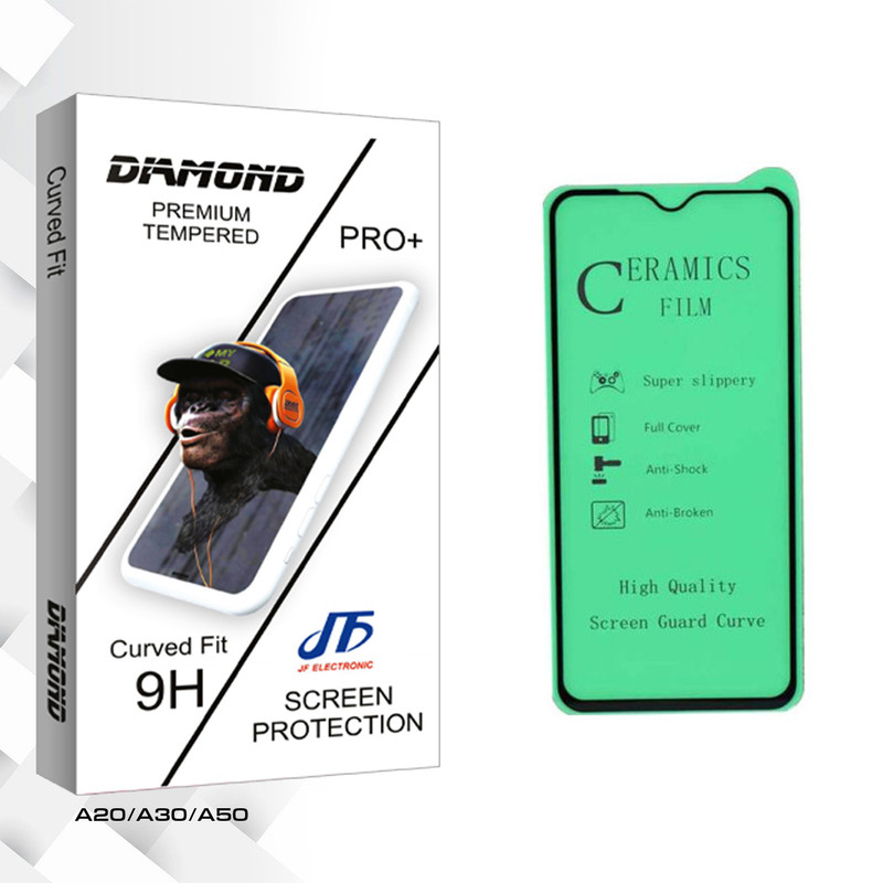 محافظ صفحه نمایش جی اف مدل Diamond glass مناسب برای گوشی موبایل سامسونگ Galaxy A20 / A30/ A50
