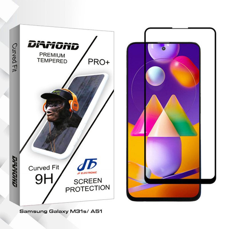 محافظ صفحه نمایش سرامیکی جی اف مدل Diamond glass مناسب برای گوشی موبایل سامسونگ Galaxy M31s / A51