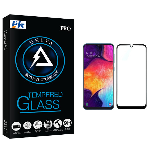 محافظ صفحه نمایش پی کی مدل Delta Glass مناسب برای گوشی موبایل سامسونگ Galaxy A10