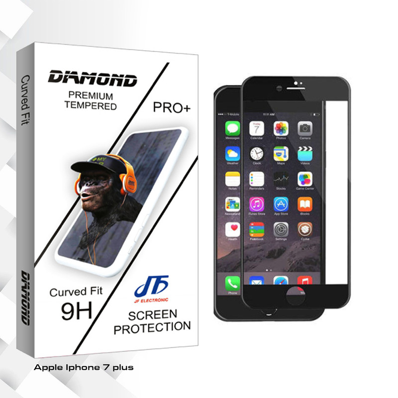 محافظ صفحه نمایش سرامیکی جی اف مدل Diamond glass مناسب برای گوشی موبایل اپل Iphone 7 plus