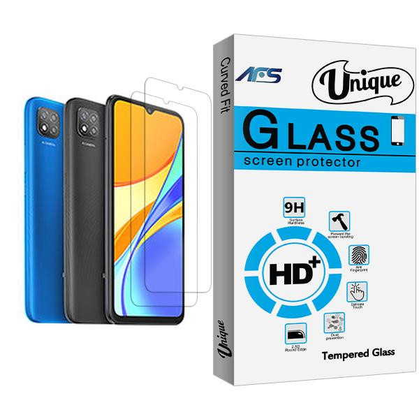 محافظ صفحه نمایش ای اف اس مدل Unique Glass MIX002 مناسب برای گوشی موبایل شیائومی Redmi 9C بسته دو عددی