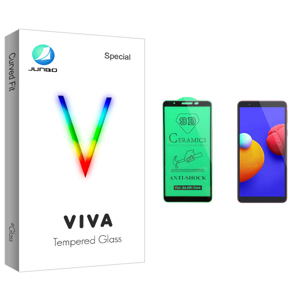محافظ صفحه نمایش سرامیکی جانبو مدل Viva Glass مناسب برای گوشی موبایل سامسونگ Galaxy A01 core