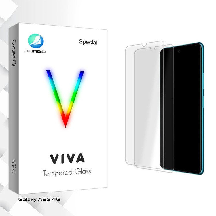 محافظ صفحه نمایش شیشه ای جانبو مدل Viva GlassMIX مناسب برای گوشی موبایل سامسونگ Galaxy A23 4G بسته دو عددی