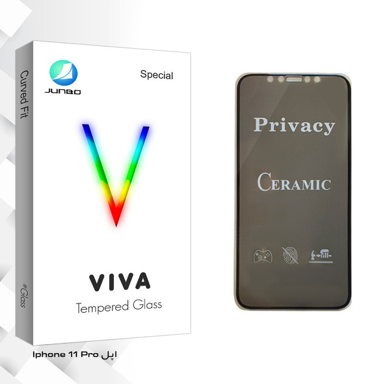 محافظ صفحه نمایش سرامیکی جانبو مدل Viva Glass مناسب برای گوشی موبایل اپل Iphone 11 Pro
