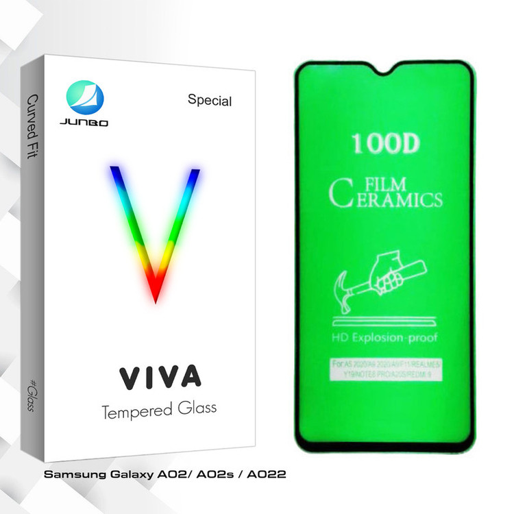 محافظ صفحه نمایش سرامیکی جانبو مدل Viva Glass مناسب برای گوشی موبایل سامسونگ Galaxy A02/ A02s / A022