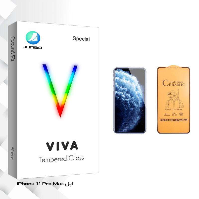 محافظ صفحه نمایش سرامیکی جانبو مدل Viva Glass مناسب برای گوشی موبایل اپل iPhone 11 Pro Max