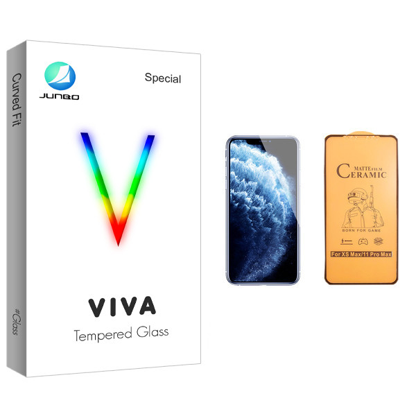 محافظ صفحه نمایش سرامیکی جانبو مدل Viva Glass مناسب برای گوشی موبایل اپل iPhone 11 Pro Max