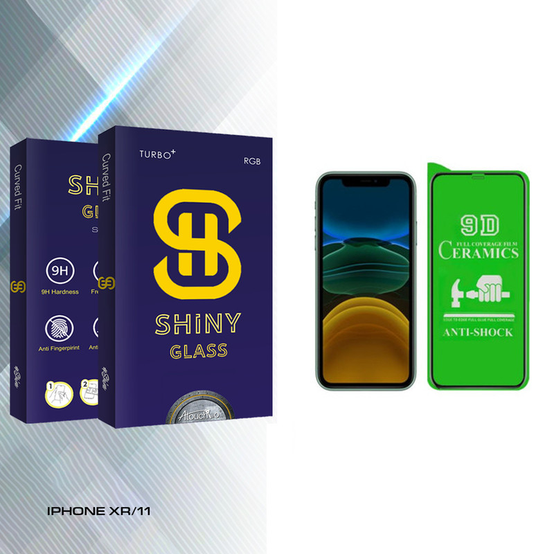 محافظ صفحه نمایش سرامیکی آتوچبو مدل Shiny Glass مناسب برای گوشی موبایل اپل IPHONE XR/11