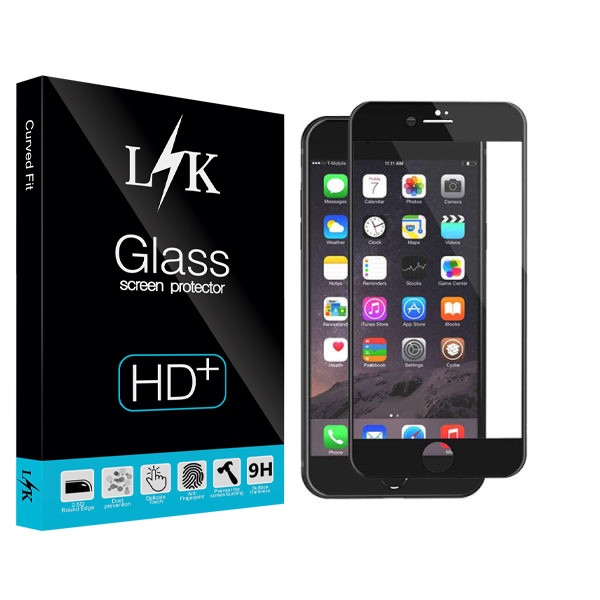 محافظ صفحه نمایش سرامیکی ال کی مدل Hard glass مناسب برای گوشی موبایل اپل Iphone 6 plus