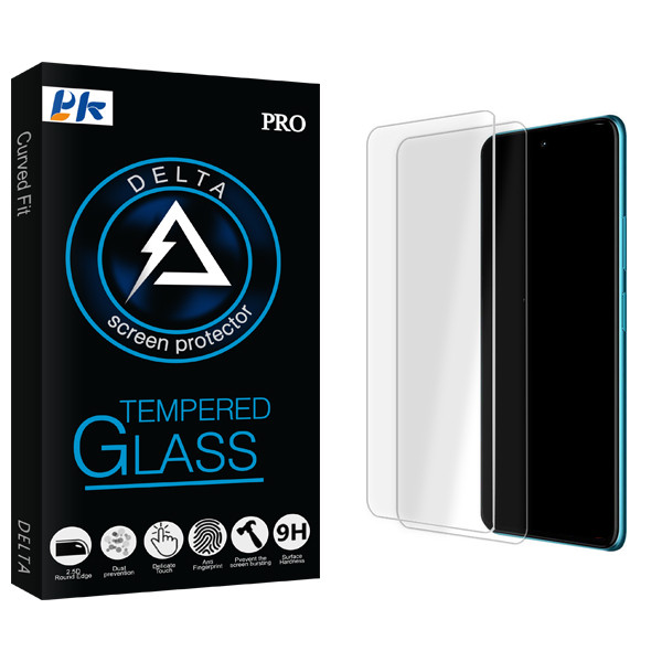محافظ صفحه نمایش شیشه ای پی کی مدل Delta Glass MIX مناسب برای گوشی موبایل شیائومی Poco F3 5G \ F3 \ F3 Pro \ F3 NFC بسته دو عددی