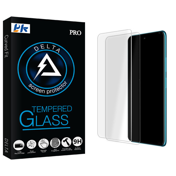 محافظ صفحه نمایش شیشه ای پی کی مدل Delta Glass MIX مناسب برای گوشی موبایل شیائومی Poco F3 5G \ F3 \ F3 Pro \ F3 NFC بسته دو عددی