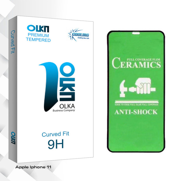 محافظ صفحه نمایش کولینگ مدل Olka glass مناسب برای گوشی موبایل اپل Iphone 11