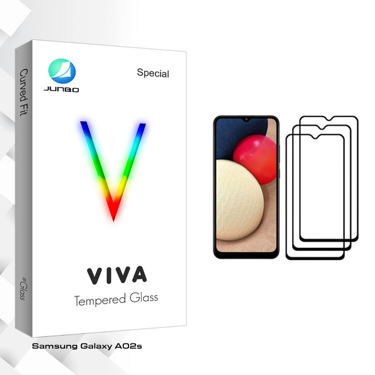 محافظ صفحه نمایش جانبو مدل Viva Glass مناسب برای گوشی موبایل سامسونگ Galaxy A02s بسته سه عددی