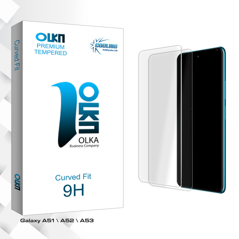 محافظ صفحه نمایش شیشه ای کولینگ مدل Olka Glass MIX2 مناسب برای گوشی موبایل سامسونگ Galaxy A51 \ A52 \ A53 بسته دو عددی