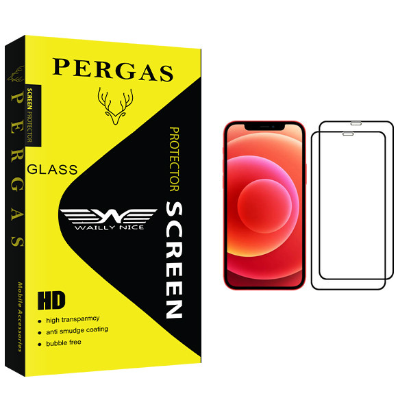 محافظ صفحه نمایش وایلی نایس مدل Pergas Glass مناسب برای گوشی موبایل اپل iPhone 12 mini بسته دو عددی