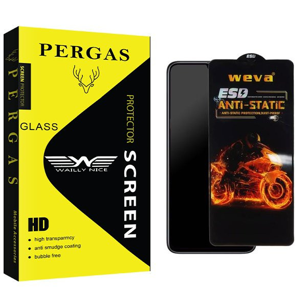 محافظ صفحه نمایش وایلی نایس مدل Pergas Weva ESD مناسب برای گوشی موبایل سامسونگ Galaxy A31/A32 4G/A22 4G/F22/M32 4G/M22/A33 5G/A33 5G