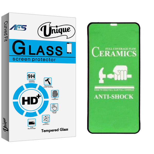 محافظ صفحه نمایش سرامیکی ای اف اس مدل Unique Glass مناسب برای گوشی موبایل اپل Iphone 11 Pro Max