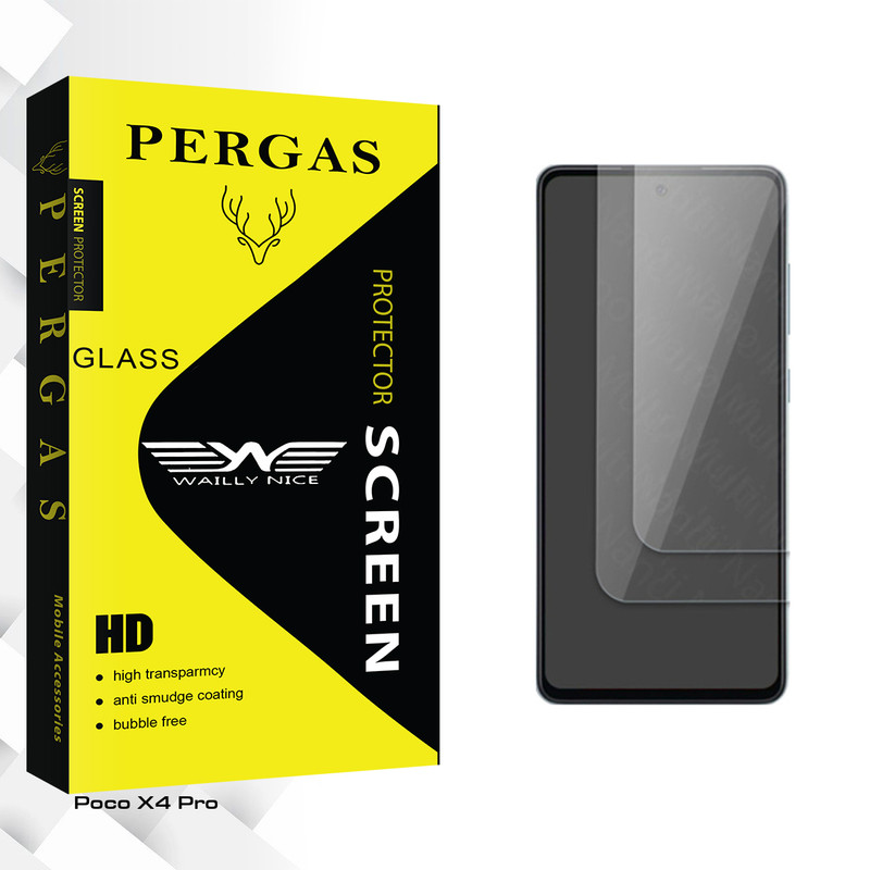 محافظ صفحه نمایش شیشه ای وایلی نایس مدل Pergas Glass مناسب برای گوشی موبایل شیائومی Poco X4 Pro بسته دو عددی