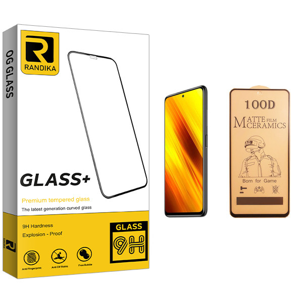 محافظ صفحه نمایش سرامیکی راندیکا مدل GLD مناسب برای گوشی موبایل شیائومی Poco X3