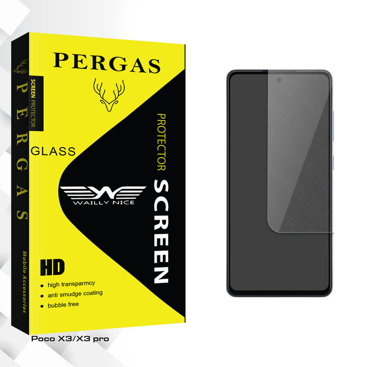 محافظ صفحه نمایش وایلی نایس مدل Pergas Glass مناسب برای گوشی موبایل شیائومی Poco X3/X3 pro