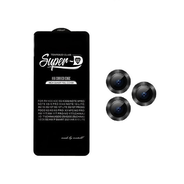 محافظ صفحه نمایش اسپایدر مدل Super D مناسب برای گوشی موبایل سامسونگ Galaxy A24 به همراه محافظ لنز دوربین