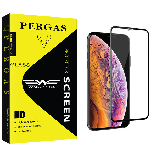 محافظ صفحه نمایش وایلی نایس مدل Pergas Glass مناسب برای گوشی موبایل اپل Iphone XS MAX