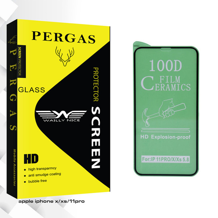 محافظ صفحه نمايش وایلی نایس مدل Pergas Glass مناسب براي گوشي موبايل اپل iphone x/11pro