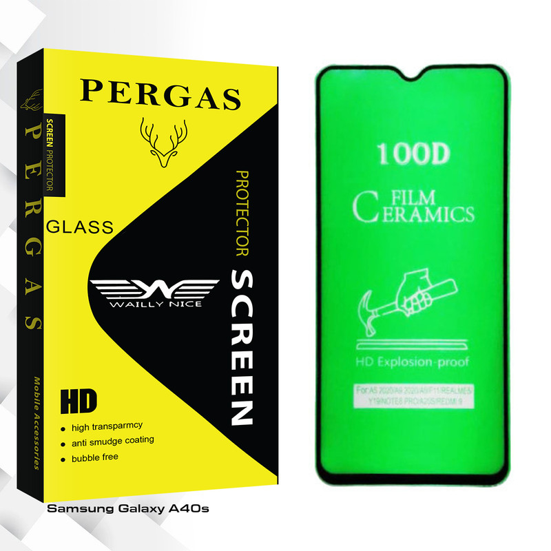 محافظ صفحه نمایش سرامیکی وایلی نایس مدل Pergas Glass مناسب برای گوشی موبایل سامسونگ Galaxy A40s
