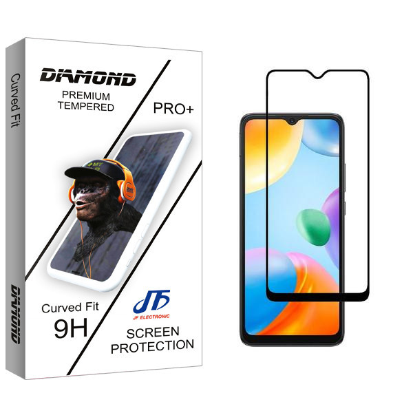 محافظ صفحه نمایش جی اف مدل Diamond مناسب برای گوشی موبایل شیائومی Redmi 10C